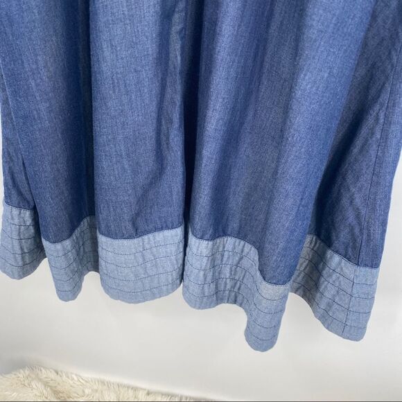 Eshakti Dress Chambray Embroidered XS Size 2 - Picture 11 of 11